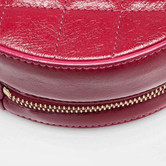 Chanel Red Calfskin Leather Round As Earth Bag - Picture 4 of 12